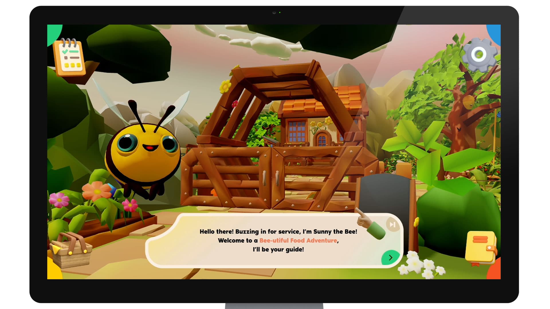Sunny's Bee-utiful Food Adventure game intro