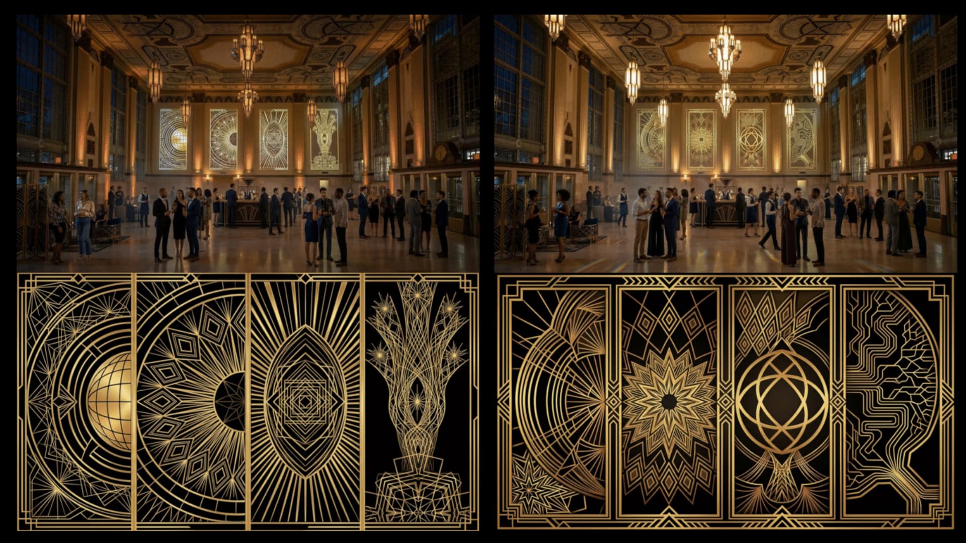 Projection mapping color and motif system