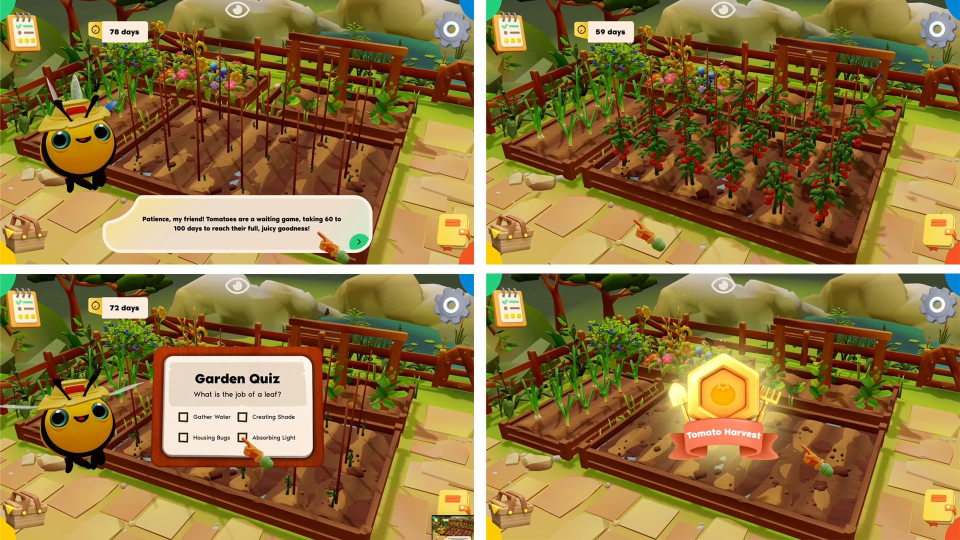 Power Full Kids tomato growing interaction