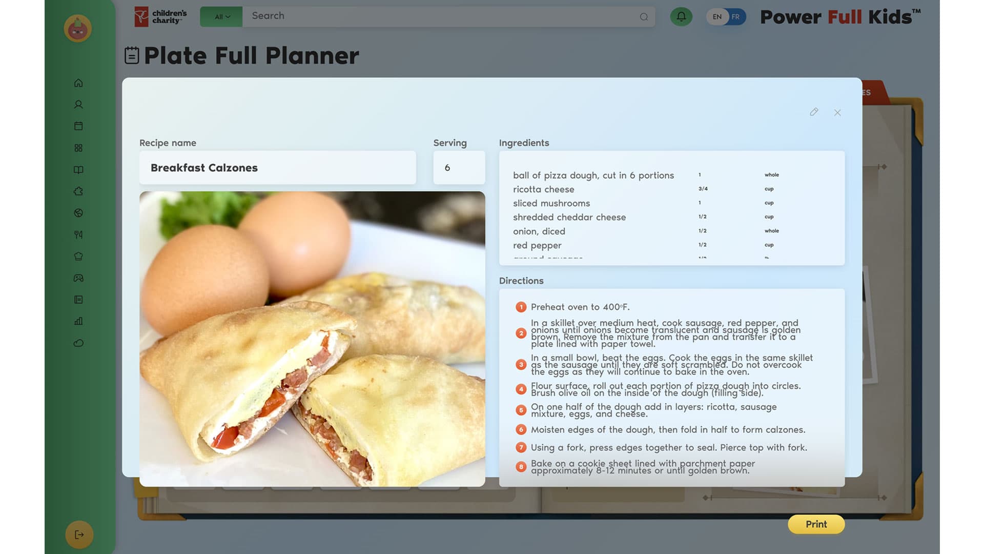 Power Full Kids Plate Full Planner screen three