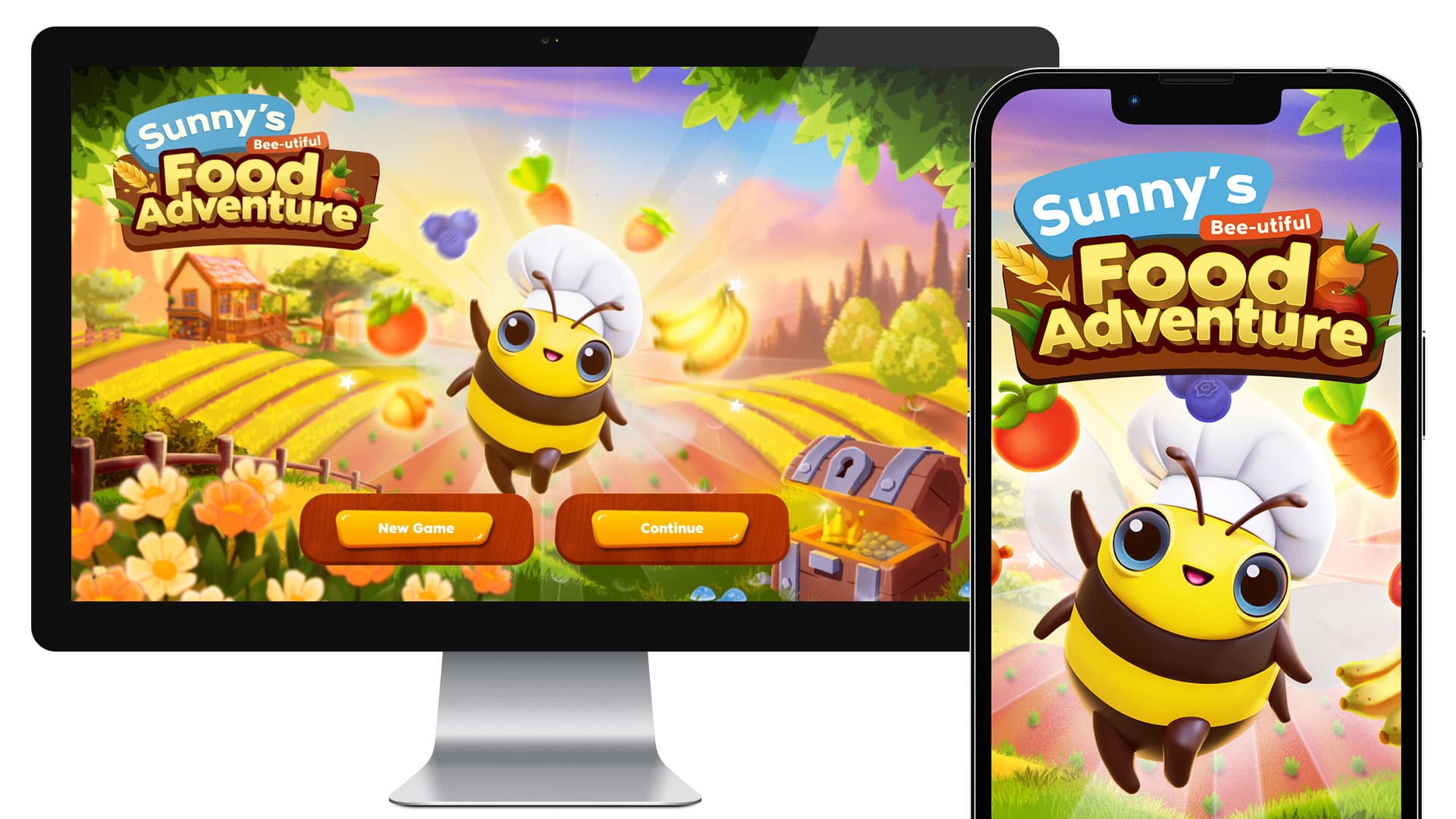 Sunny's Bee-utiful Food Adventure platform screen
