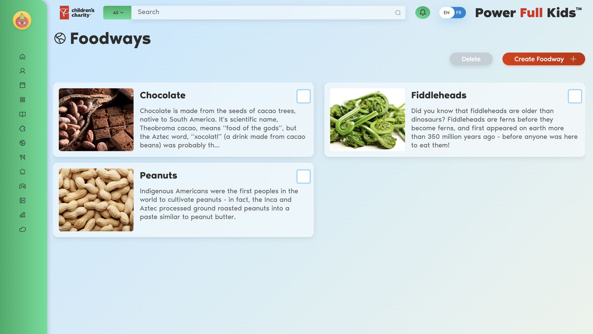 Power Full Kids foodways screen