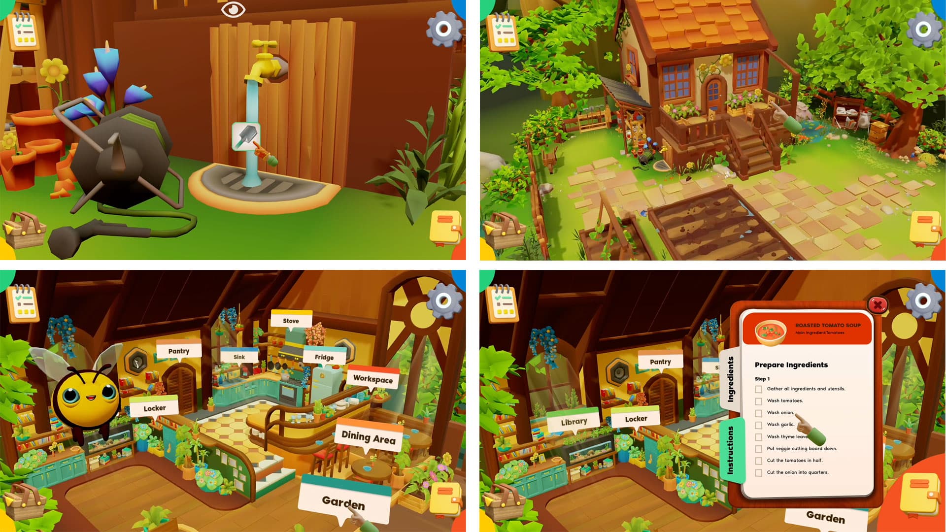 Power Full Kids prepping ingredients screen