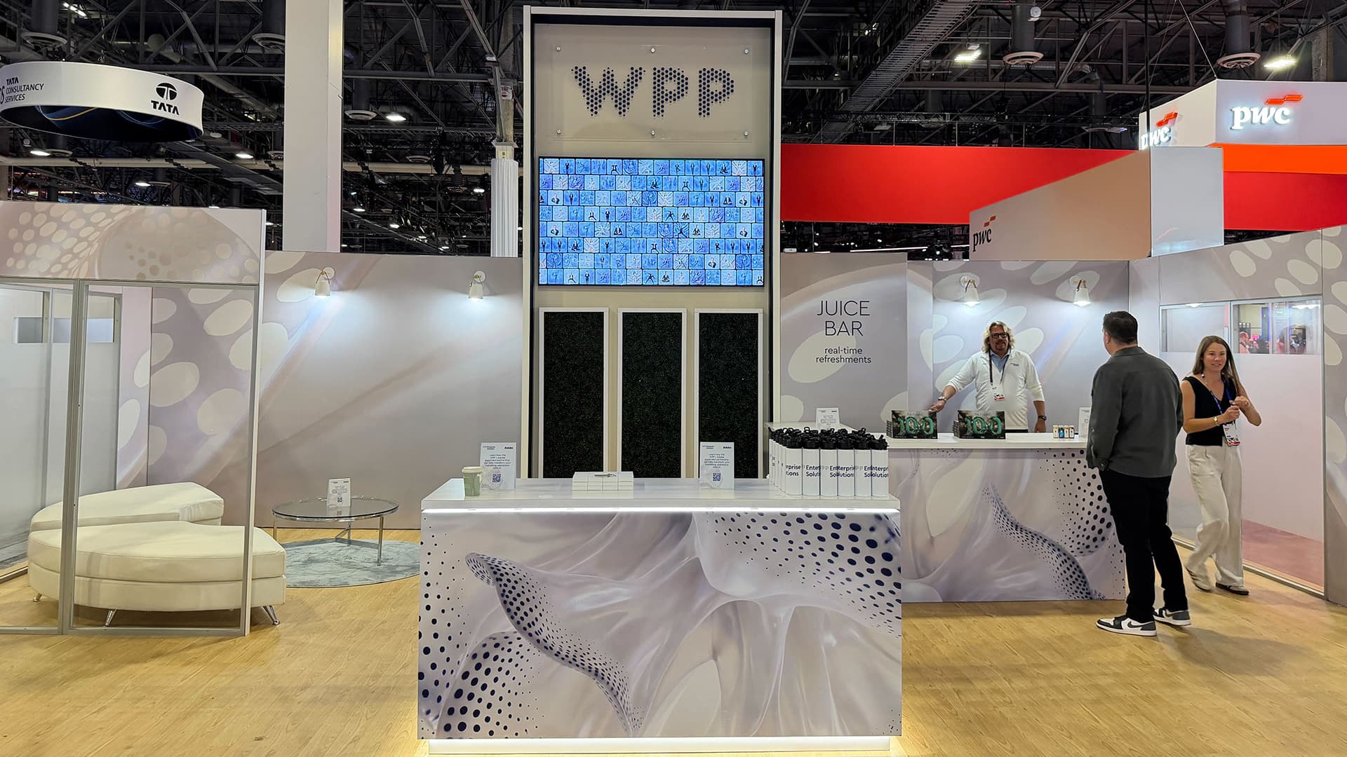 WPP Mantra Machine activation crowd and screens